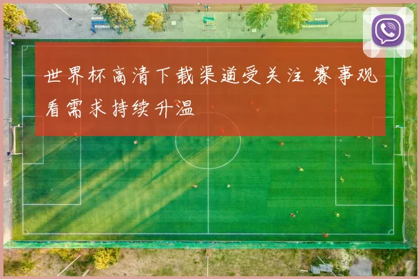 世界杯高清下载渠道受关注 赛事观看需求持续升温